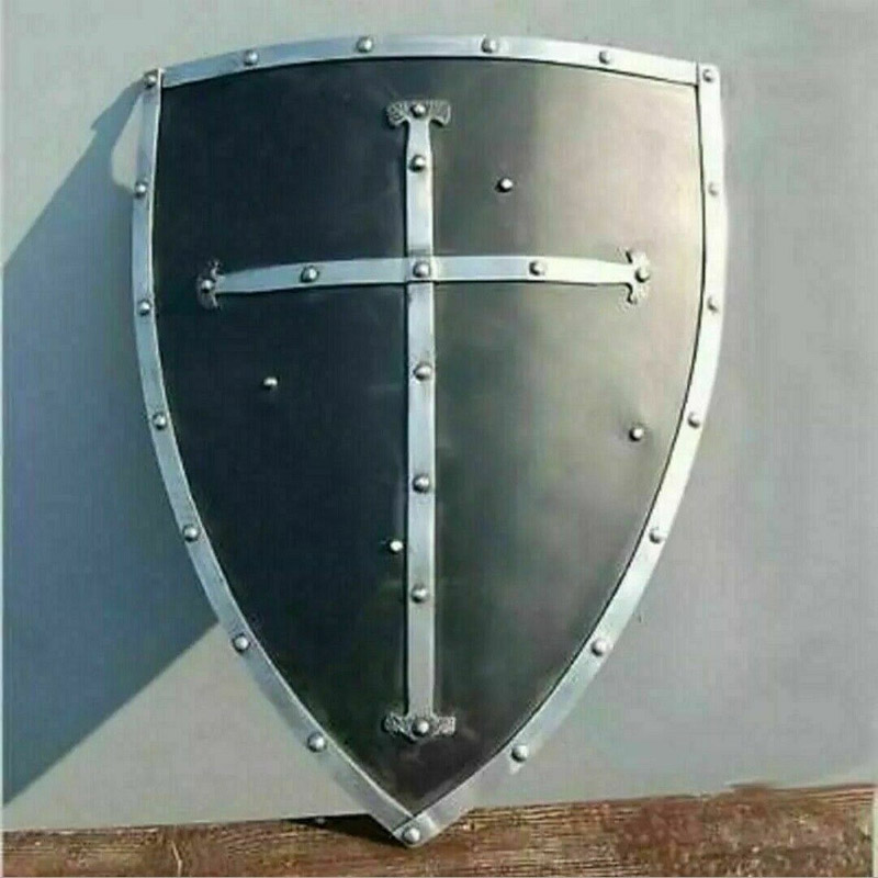 X-Mas Knight Templar Cross Shield 28 Inch 18G Battle Armor Shield Knight