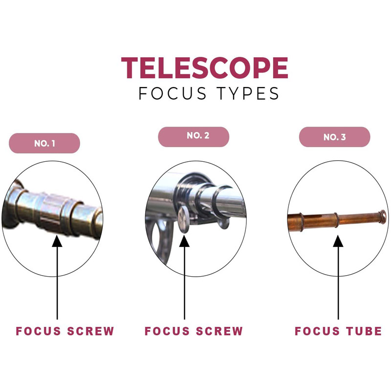 Maritime Brass Antique Double Barrel Designer Telescope with Wooden Tripod Floor Standing Telescopic tripods