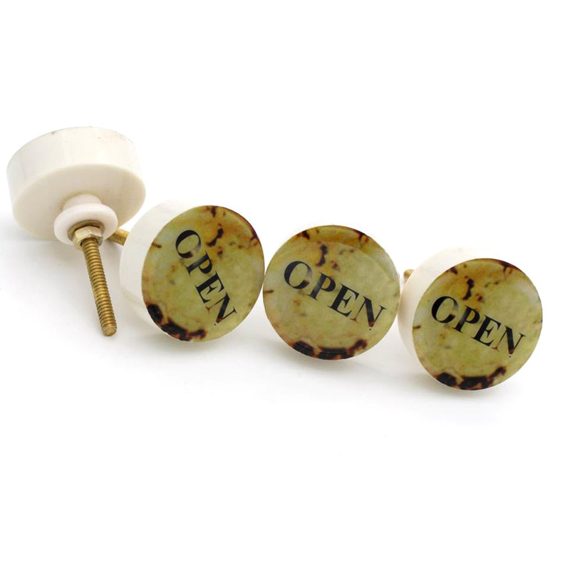 Vintage Handcrafted Resin Knob Set of 4 Cabinet Resin knobs with screws knobs for dresser drawers wardrobe cupboard decorative