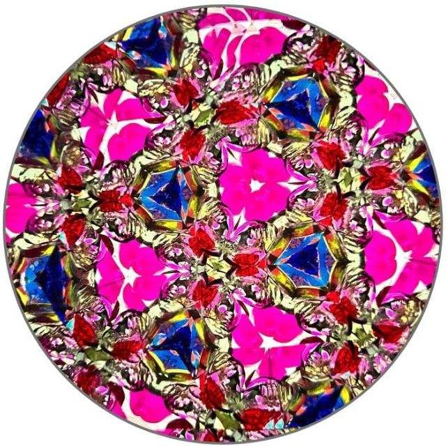 Handmade Kaleidoscope Pendant Necklace with Leather Cord – Mandala Art Optical Locket, Mini Pocket Kaleidoscope Jewelry Gift for Loved Ones