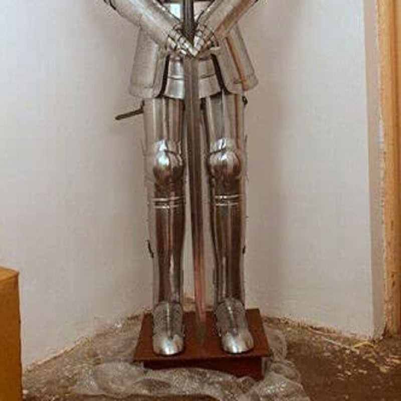 Medieval Knight Wearable Suit of Armor Crusader Combat Full Body Armor AR28