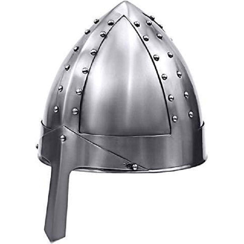 Men\'s Norman Warrior Helmet One Size Fits Most Silver | Halloween Props and Headwear