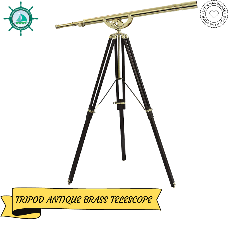 Vintage Anchor Master Floor Standing Telescope W/Stand Wooden Tripod Astro 62 Inches