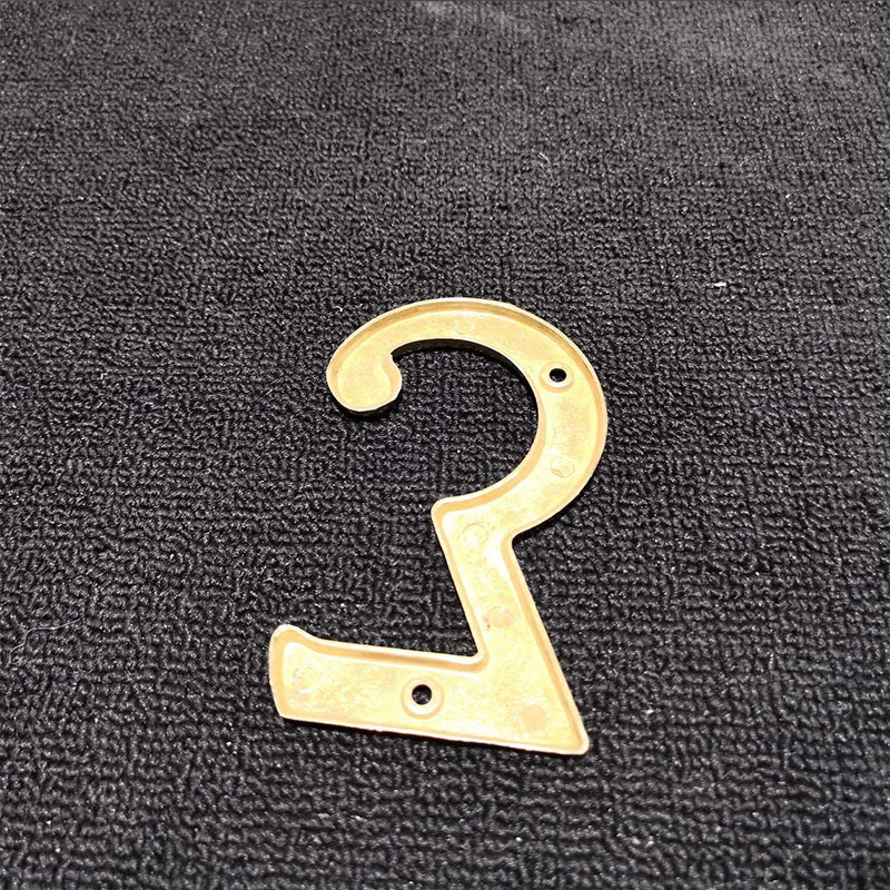 4 Inch Premium Bright Solid Brass Door House Numbers and Street Address Plaques Numbers for Residence and Mailbox Signs (Number 3)