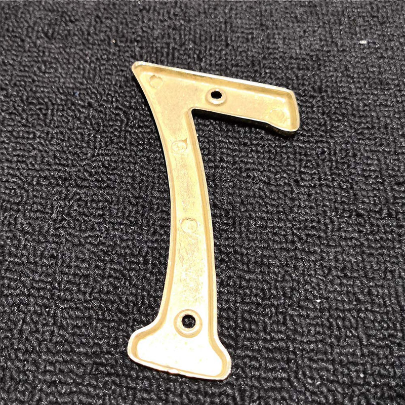 4 Inch Premium Bright Solid Brass Door House Numbers and Street Address Plaques Numbers for Residence and Mailbox Signs (Number 7)