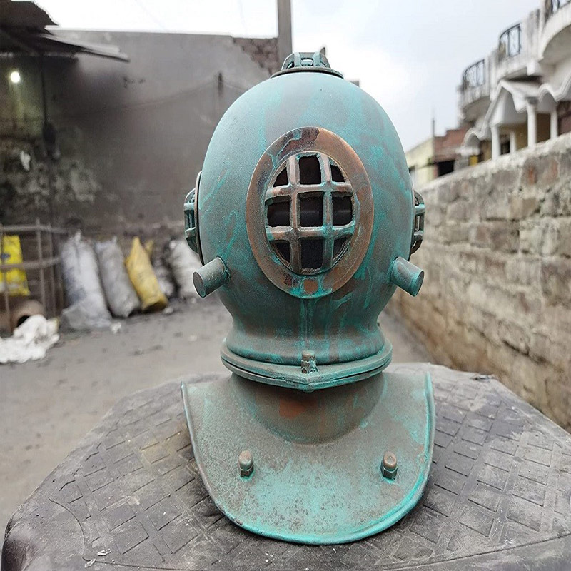 Vintage Rare Antique Diving Helmet | Mark V Divers Diving Heavy Helmet, deep Sea Divers Engineering Helmet by Vintage Reproduction