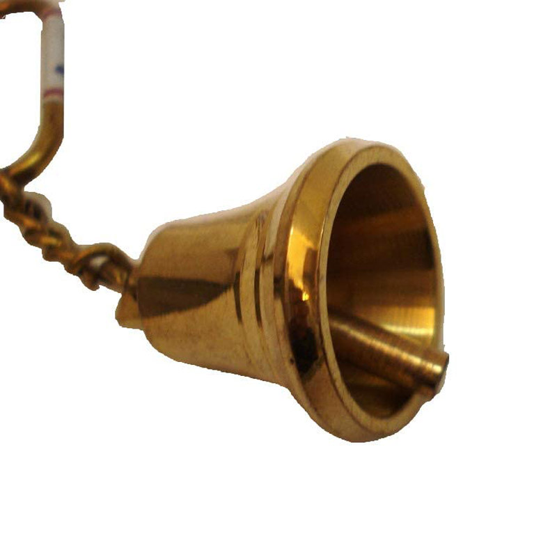 Brass Bell Key Chain- Collectible Marine Nautical Key Ring