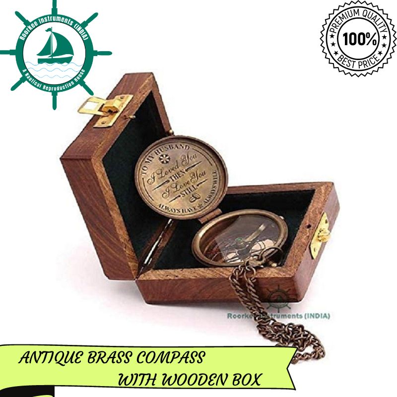 Engraved ‘to My Husband’ Compass/Valentines Gift for Him/Gift for Boy/Gift for Him/Gift for Men/Gift for Husband from Wife for Anniversary/Birthday/Happy Wedding