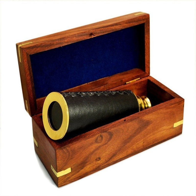 18 Inches Handheld Brass Telescope with Wooden Box