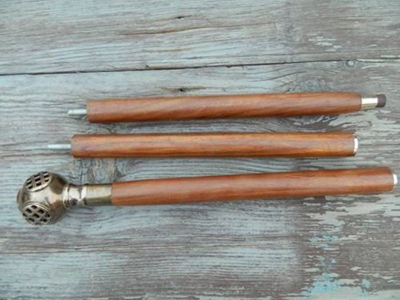 Antique Brass Diving Helmet Handle Walking Cane – Vintage Nautical Style Wooden Stick for Men & Women – Handcrafted Decorative Brass Handle Cane, Collectible Gift for Walking & Display