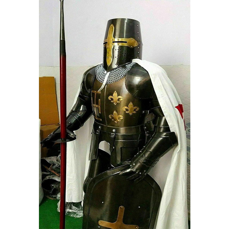 Medieval Templar Full Body Armor Suit, Best Item Reenactment.