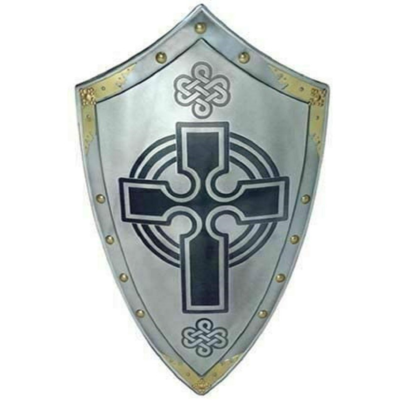 Medieval Armor Silver polish Templar knight scottish cross shield