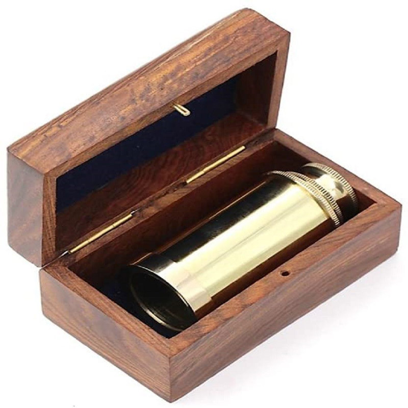 Brass Telescope with Box/Unique Gift/Toy Telescope for Kids