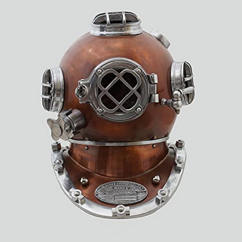 Mark V US Navy Diver Helmet Deep Sea Scuba Divers Diving Helmet 