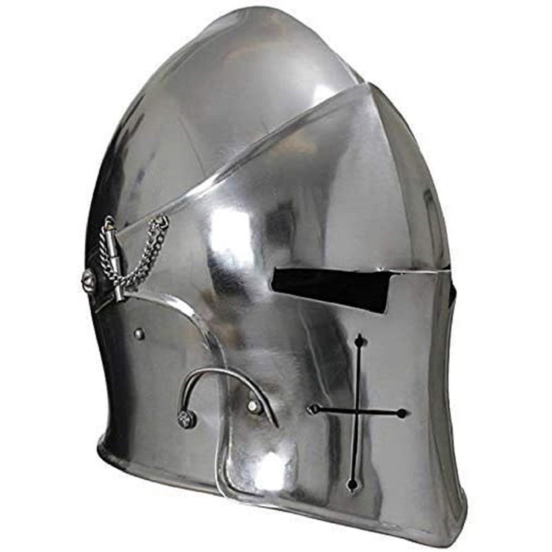 Medieval Barbuta Helmet Knights Templar Crusader Armor Helmet 