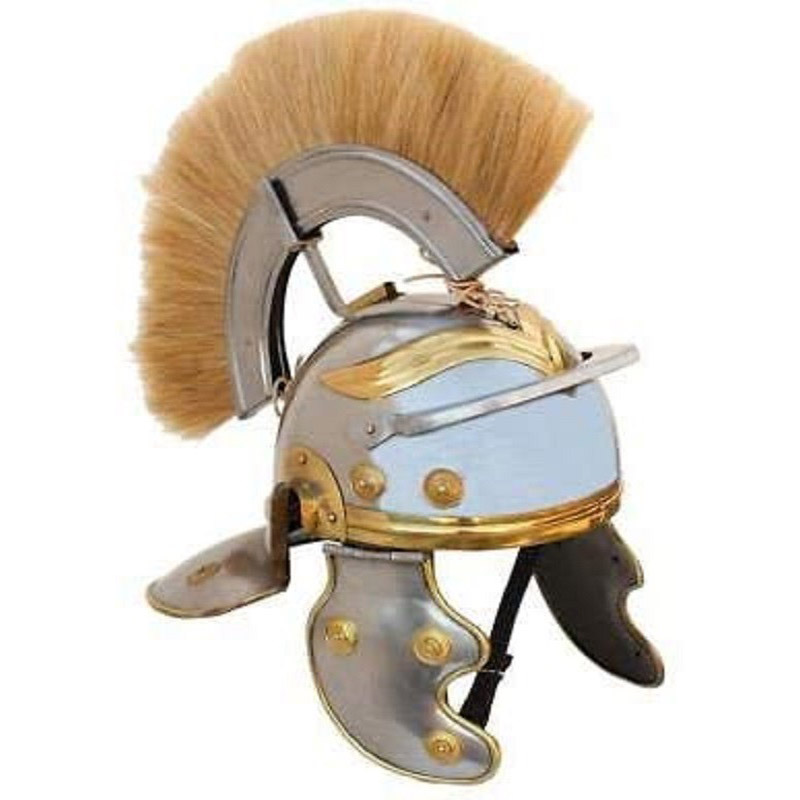 Roman Centurion Helmet Mens Wearable Warrior Spartan Helmets Medieval Costume +Liner Reenactment 