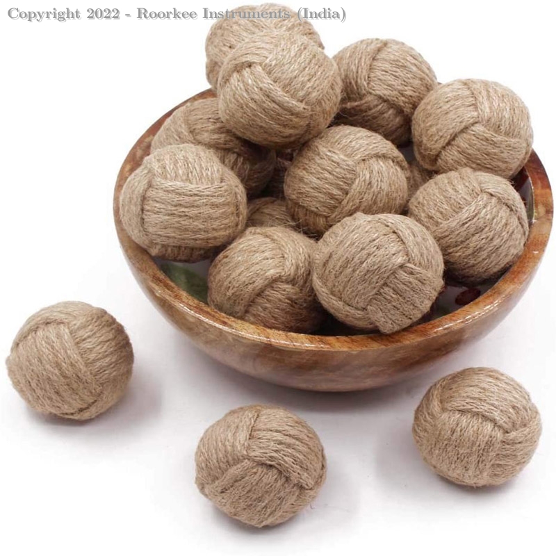 6pcs Natural Jute Rope, Rustic Nautical Decorative Spherical Jute Ball, Vase &amp;amp; Tray Bowl Filler, Home Tabletop Décor, Wedding and Party Display Props, Housewarming Gift, 2” Jute2