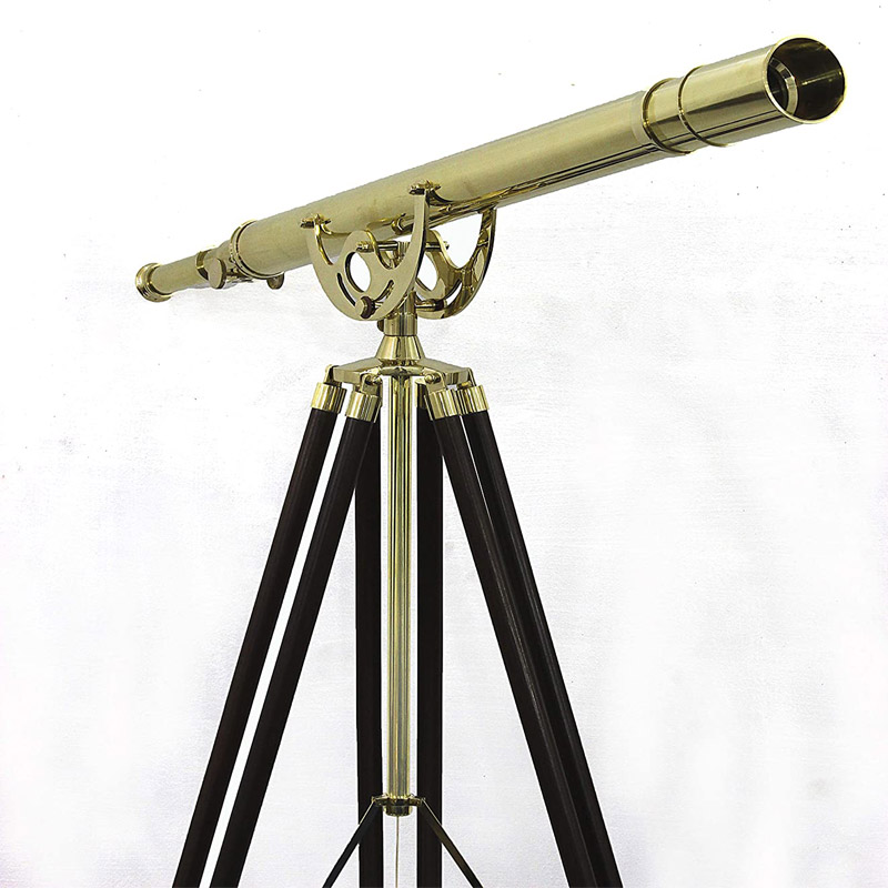 Vintage Anchor Master Floor Standing Telescope W/Stand Wooden Tripod Astro 62 Inches