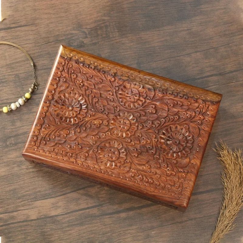 Unique Secret Lock Wedding Memory box Gift for Couples 5th Anniversary - Wooden Keepsake Box Storage Organizer
