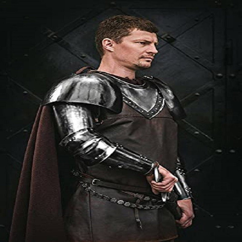 Armor Full Suit Medieval Blackened Steel Christmas Costume, Halloween Medieval Greek Costumes, Militaria, knight Armor, 