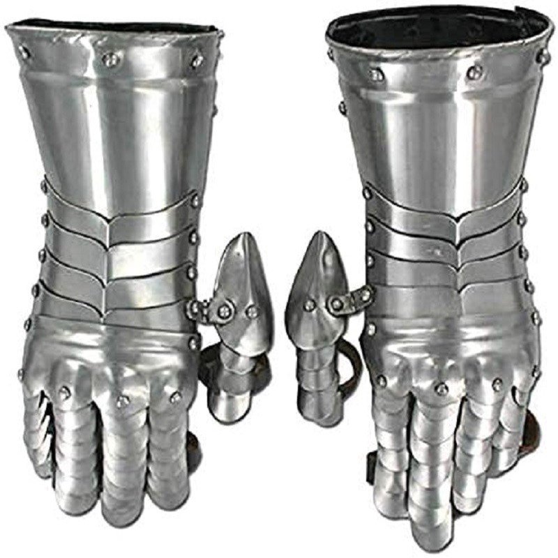 Medieval Knight Armor Gloves Roman Gothic Steel Gauntlets