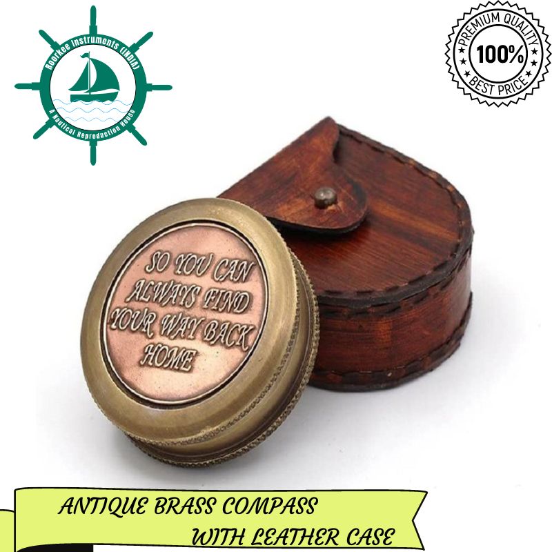 So You can Always find Your Way Back Home&amp;amp;amp;quot; Compass with Case, Gift to Boyfriend/Husband/Son.