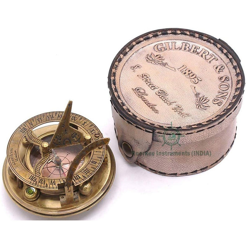 Nautical Compass Vintage Compass Steampunk Brass Compass Engraved