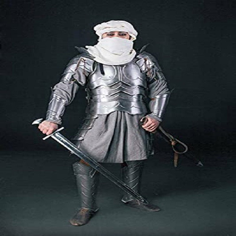 Medieval Fantasy Assassin and Functional Greek LARP SCA Armor Kit Full Suit of Armor Christmas Costume