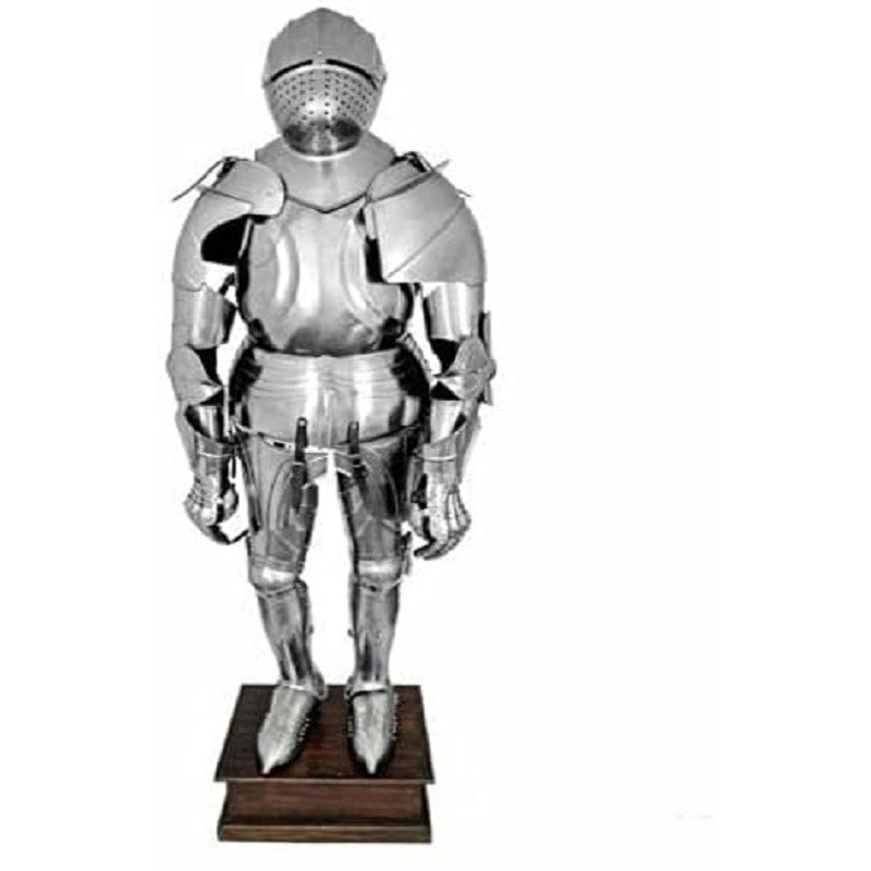  Medieval Combat Battle Agincourt Knight Greek LARP SCA Full Suit of Armor Christmas Costume