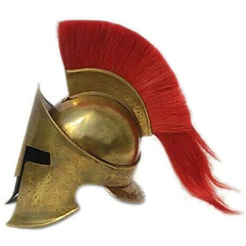 Great King Leonidas Spartan Helmet With Red Plume 300 Movie Fully Functional Medieval Replica Wearable Helmet With Inner Liner A Great Collectible Item For 300 Spartan Helmet