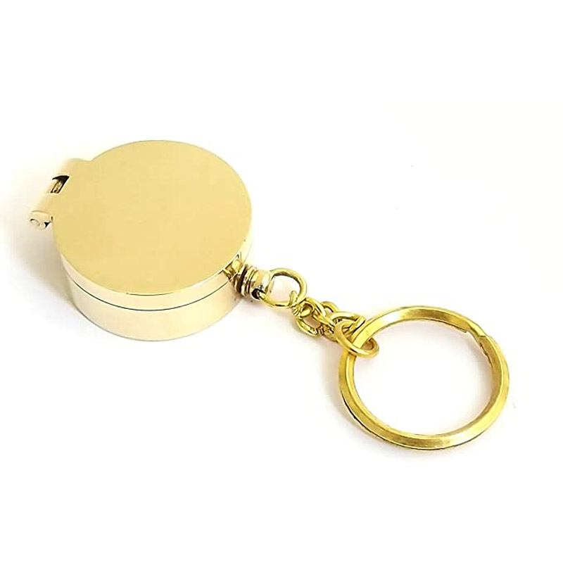 Brass Nautical Keychain Marine Compass Keychain Pocket Compass Magnetic Compass Keychain Nautical Keychain