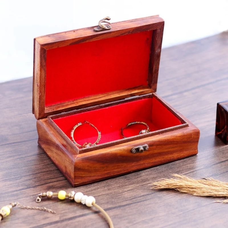 Horse Jewelry Box Hand Carved Wood Horse Decor Jewellery Organizer Wooden Animal Carvings Decoration Unique Christmas Gifts