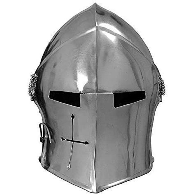 Medieval Barbuta Helmet Knights Templar Crusader Armor Helmet 