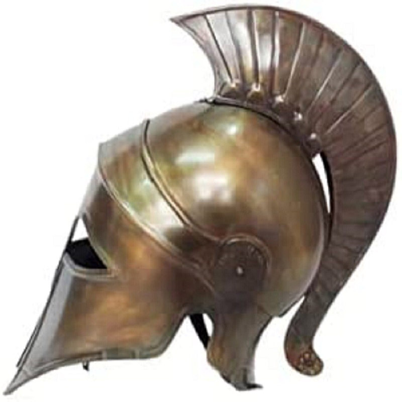 Antique Medieval Spartan 300 King Leonidas Helmet  Crusader Battle Warrior Helmet 18g Steel  300 spartan helmet Gift items