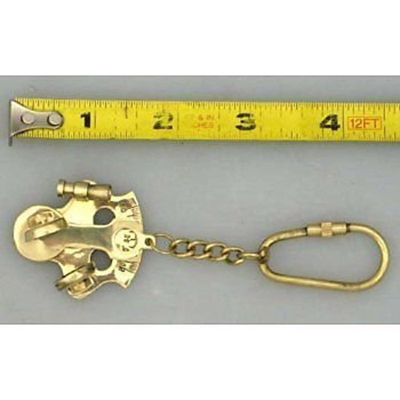 Beautiful Decorative Nautical Brass Sextant Key Chains Marine TIME Gift