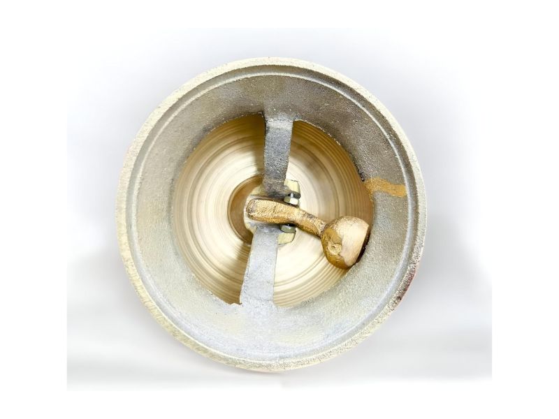 Vintage Solid Brass Victorian Style Service Desk Bell – Classic Handcrafted Call Bell for Hotel Reception, Home Office, Restaurant & Counter Décor | Unique Antique Table Gift