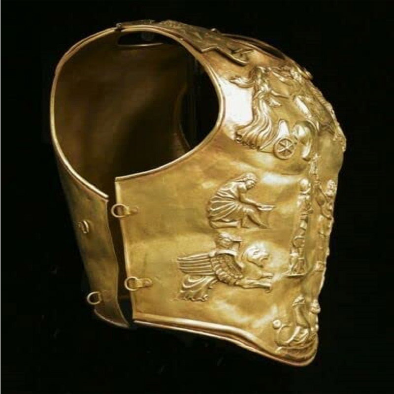 18 Gauge Brass Medieval Armor of Augustus Cuirass Gladiator Breastplate