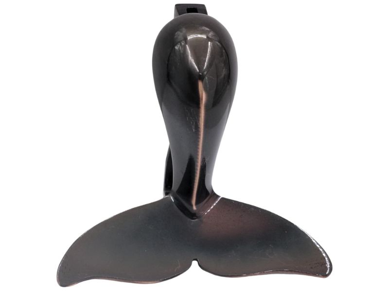 Solid Brass Humpback Whale Tail Door Knocker – Nautical Bronze Finish – Heavy Decorative Marine Door Hardware for Beach House, Coastal Home, Cabin or Ship Décor – Handcrafted Gift