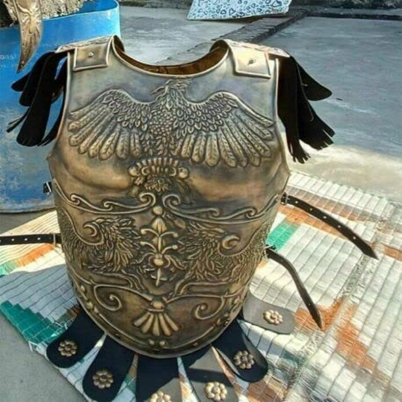 Medieval Roman Brass Embossed Cavalry Cuirass Roman Cuirass Armor Jacket