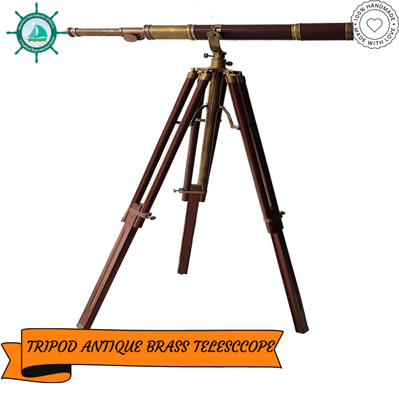 Royal Vintage Moon Arc Telescope Antique Handmade Tripod