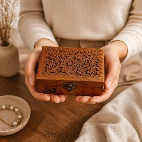 Personalized Wood Rosary Box: Catholic Baptism, First Communion &amp;amp; Confirmation Gift for Goddaughter