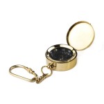  Brass Compass Keychain: Engraved Hiking Gift