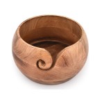 Wooden Yarn Bowl Portable Knitting Yarn Bowl Christmas Gifts for Women Knitting Crochet Knit Picker Yarn Bowl 7 x 7 x 4 Inch