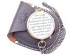 Trust in The Lord with All Your Heart Engraved Brass Compass – Proverbs 3:5-6 | Religious Confirmation Gift | Missionary & Baptism Keepsake | Inspirational Christian Gift for Men, Women, Son, Daughter