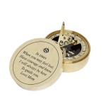 Engraved Sundial Compass with Wooden Box for Son/Daughter Birthday Gifts - Graduation Day Gift - Children\'s Day Gift (Gift from Mom)