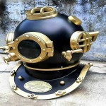 Antique Diving Helmet U.S Navy Mark V Solid Metal 18 Inch Size Divers Vintage Marine Divers Helmet Solid Steel and Brass Scuba Diving Helmet 18&quot;