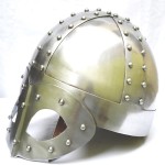 Medieval Viking Mask Deluxe Helmet with Liner and Chin Strap for Man-Reproduction