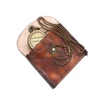 Antique Nautical Vintage Directional Magnetic Compass Engraved Quote !SO THAT YOU! Necklace with Leather Case 