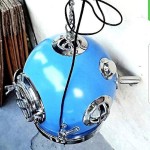 Vintage Diving Helmet Hanging Lamp Maritime Sea Navy Blue Antique Scuba Divers Helmet Replica