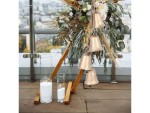 Handmade Rustic Cow Bells Set of 4 – Decorative Metal Wind Chimes with Natural Jute Rope | Soothing Relaxing Sound for Home, Garden, Balcony, Patio & Christmas Decor